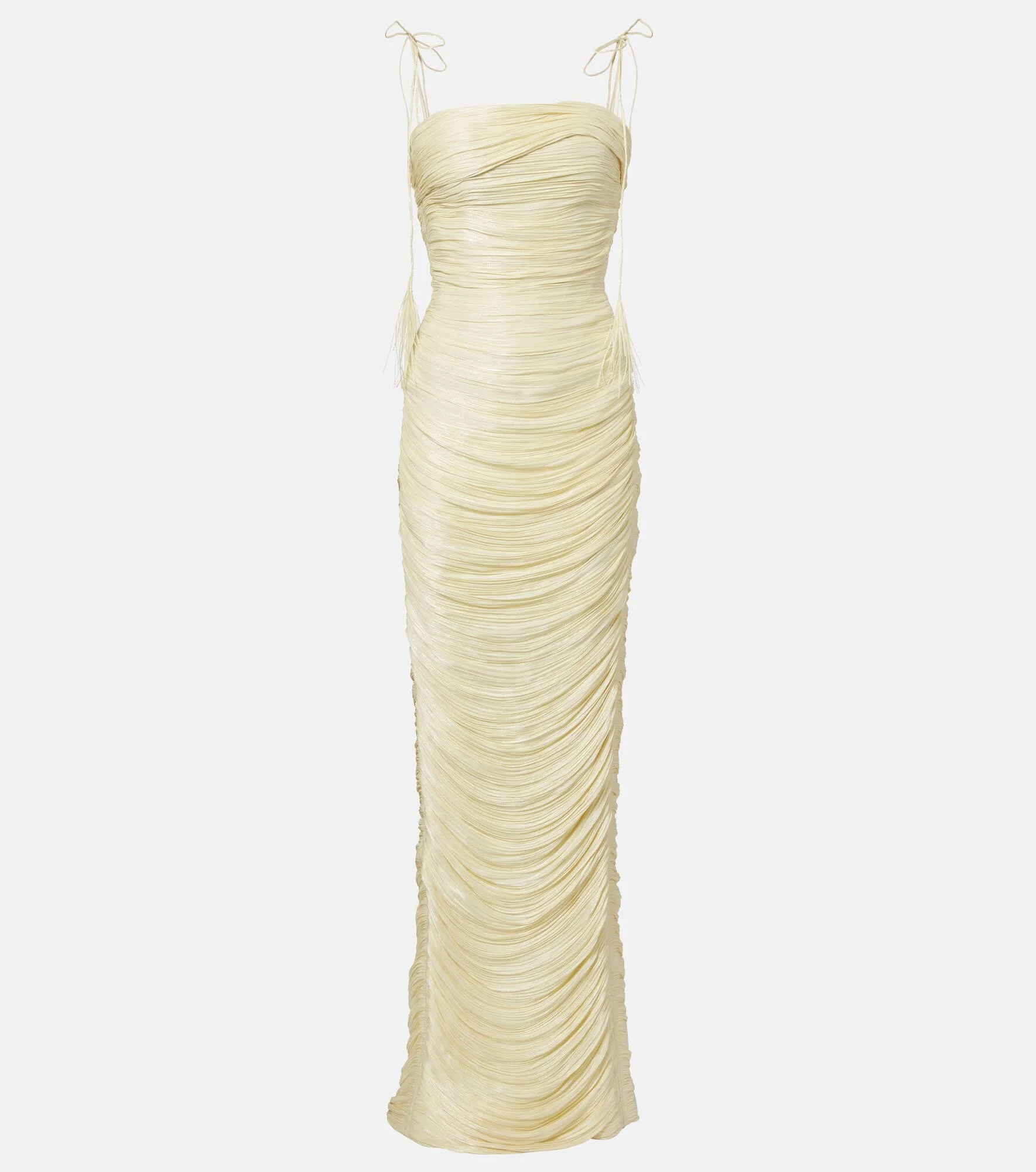 Pleated organza gown - 1
