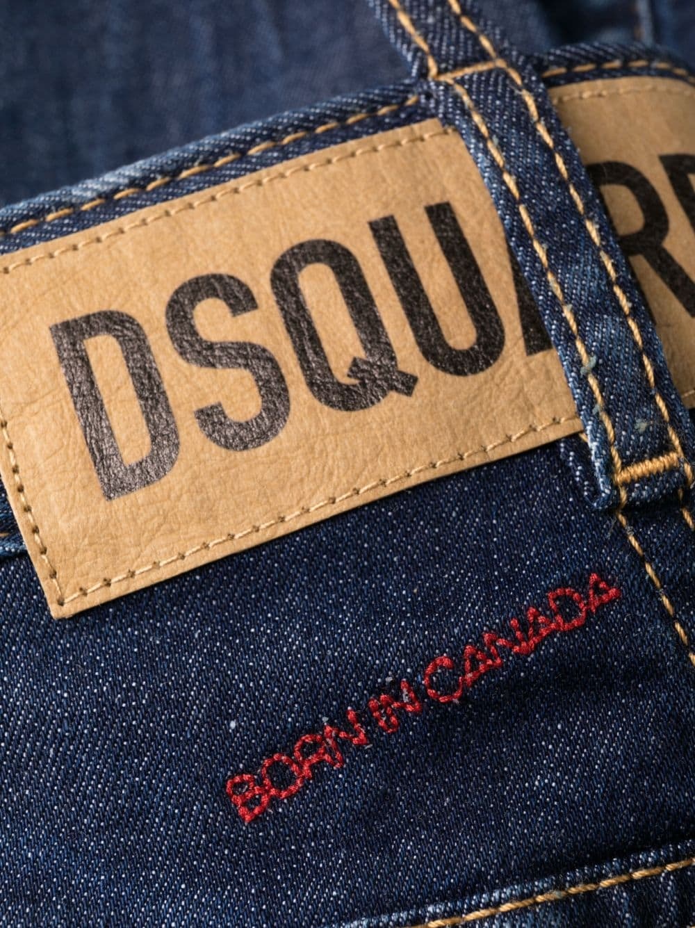 distressed-effect high-waisted jeans - 6