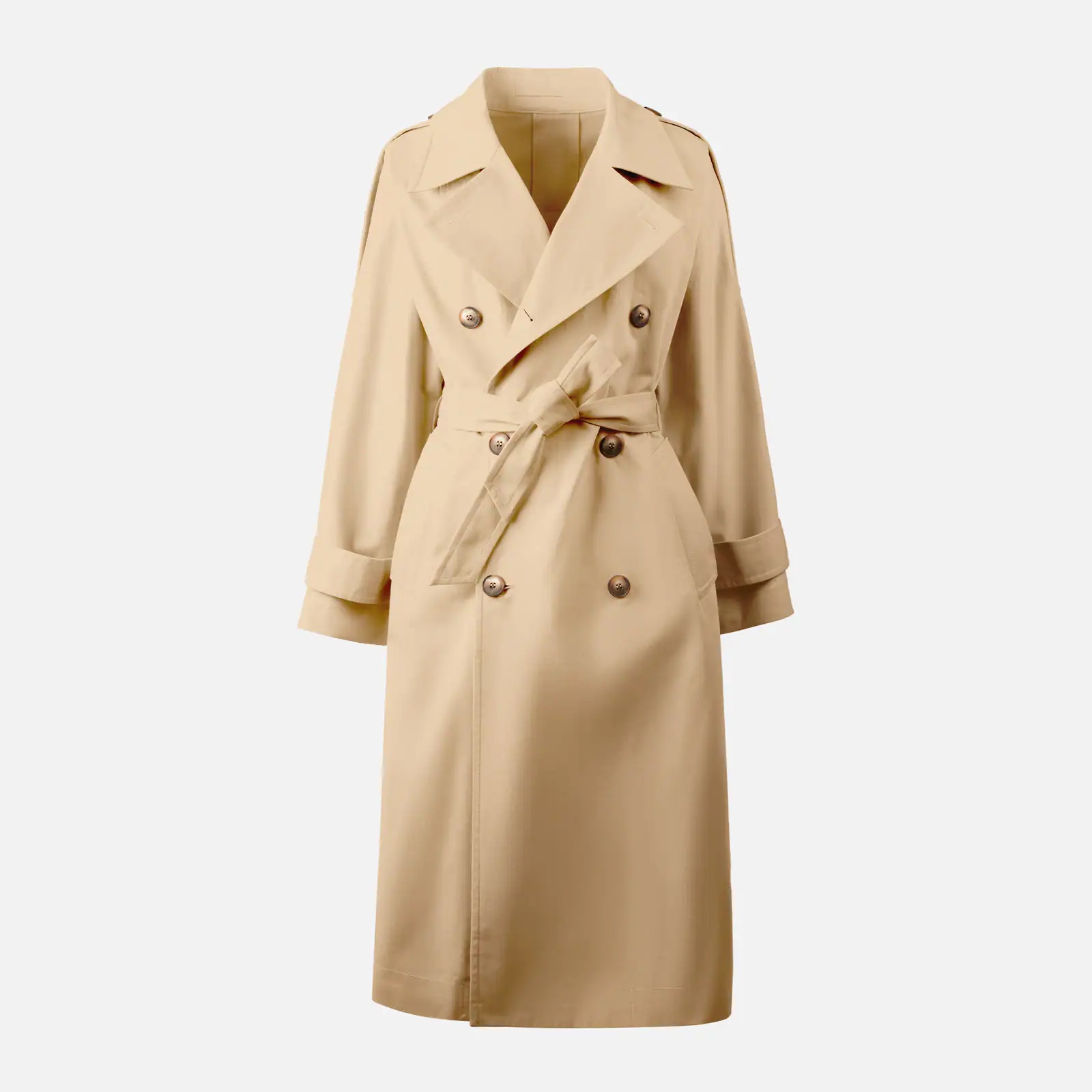 Trench coat in gabardine - 1