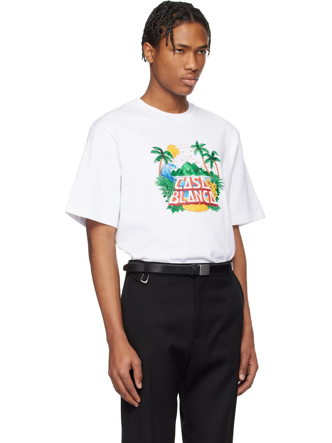 White 'Casa' Beach Wave T-shirt - 2