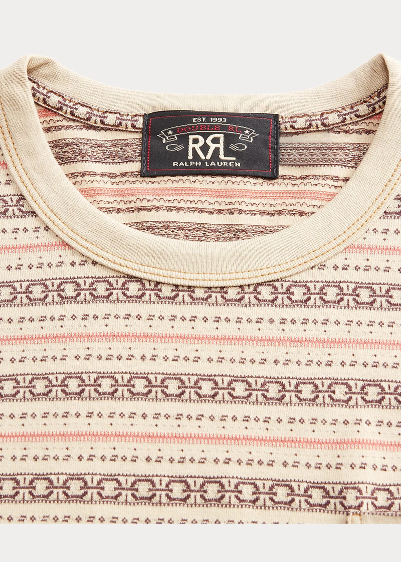 Striped Jacquard Pocket T-Shirt 3