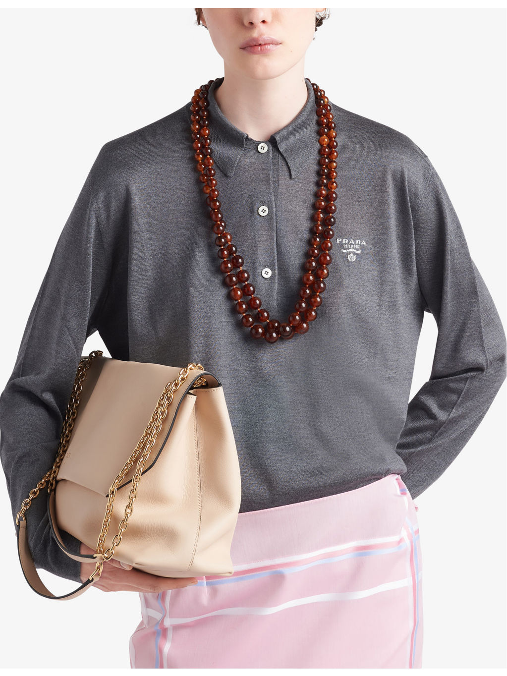 Logo-embroidered relaxed-fit silk polo shirt - 3