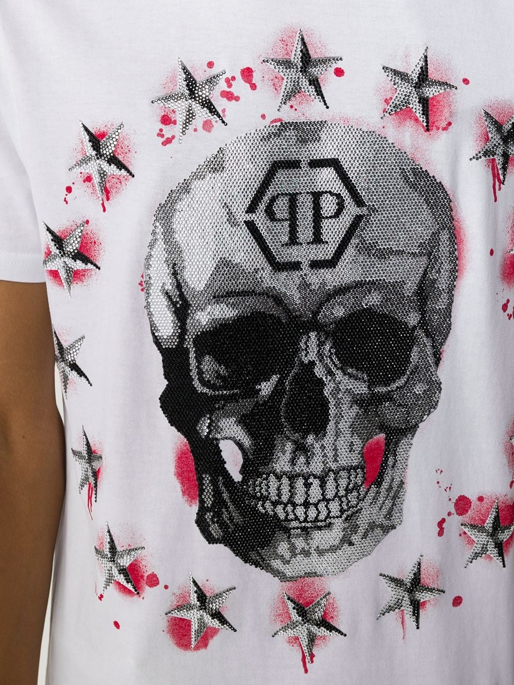 Skull logo print T-shirt - 5