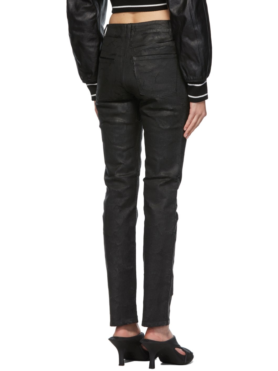 Black Zip Jeans - 3