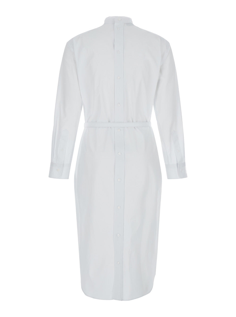 Fendi Women White Long Chemisier Dress In Cotton Woman - 2