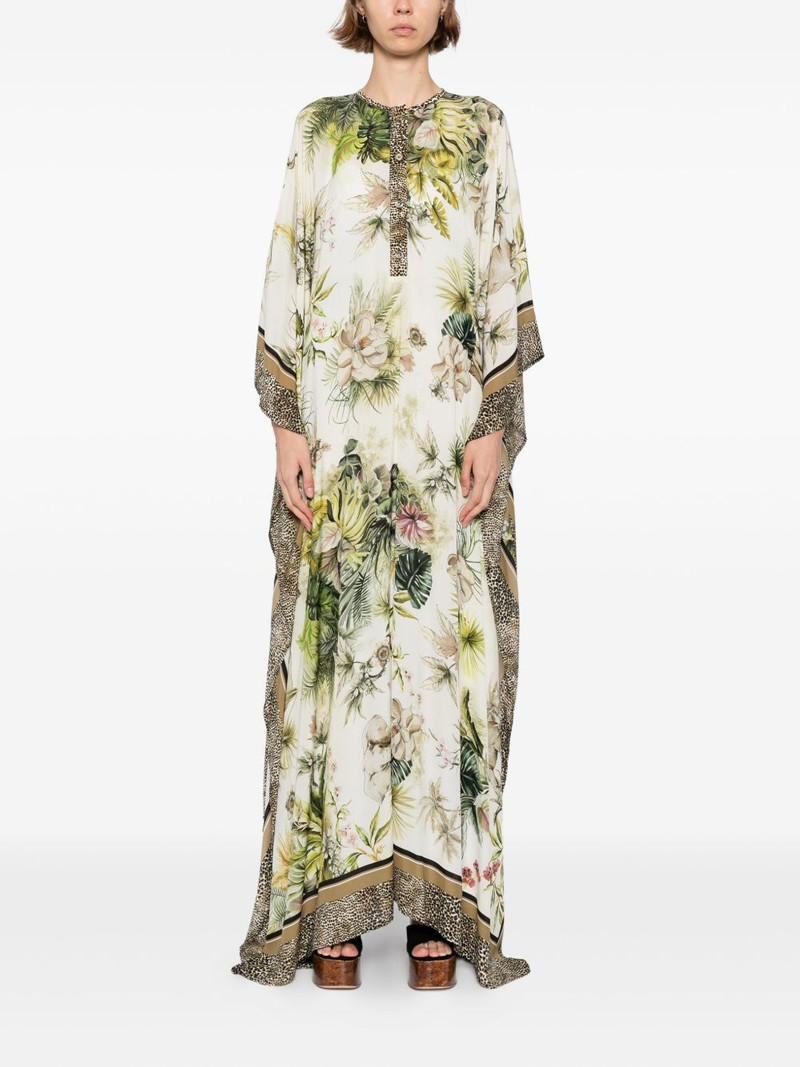 ELIE SAAB savannah-print chiffon kaftan outlook
