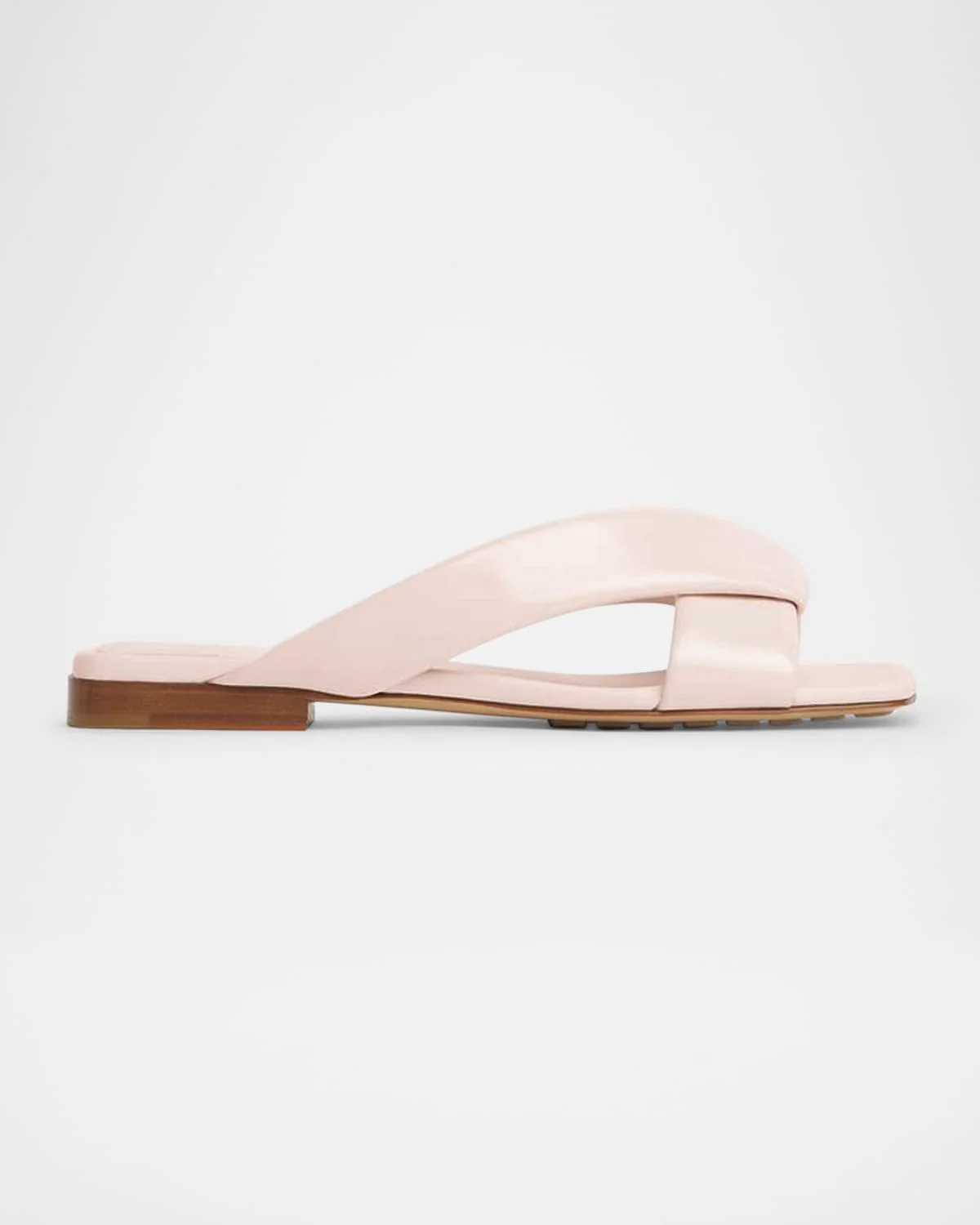 Riva Criss Cross Leather Flat Sandals - 1