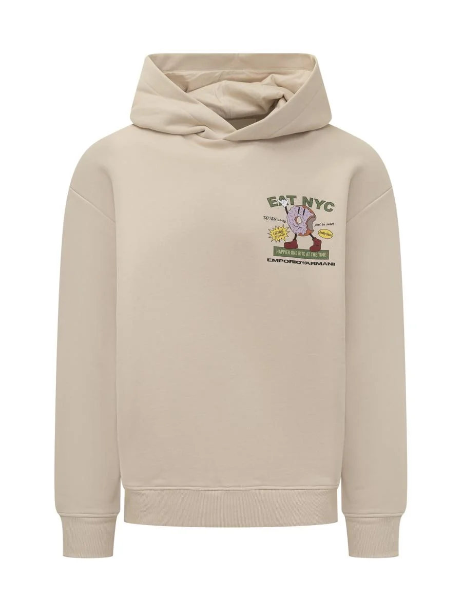 Emporio Armani Emporio Armani Beige Hoodie - 1