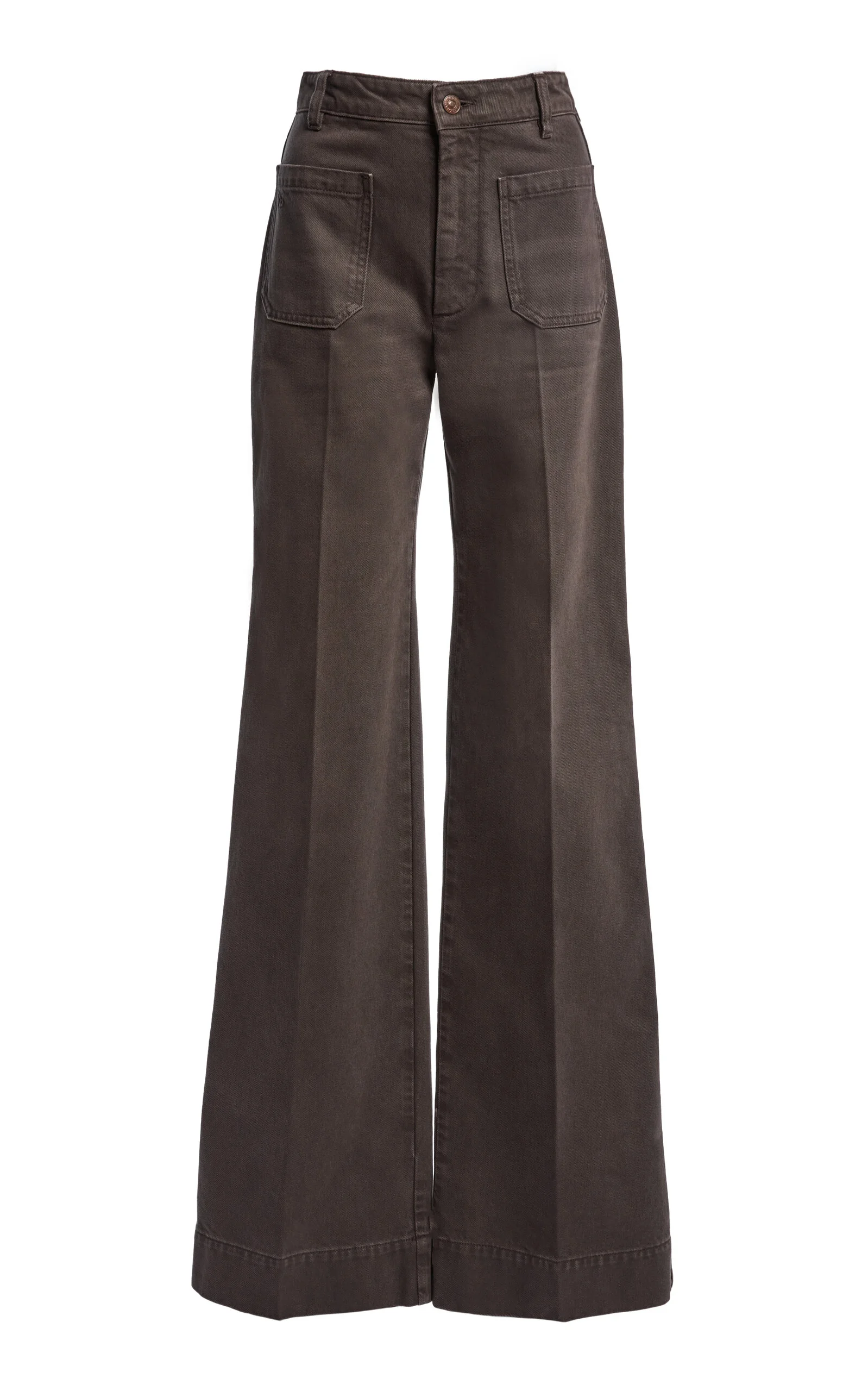 Alina High-Rise Straight-Leg Jeans grey - 1