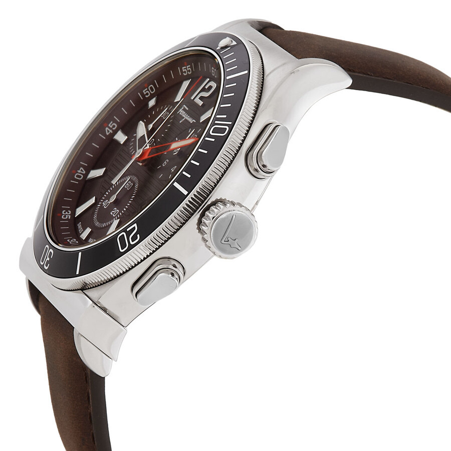 Ferragamo 1898 Sport Chronograph Quartz Brown Dial Men's Watch SFYL01422 - 2