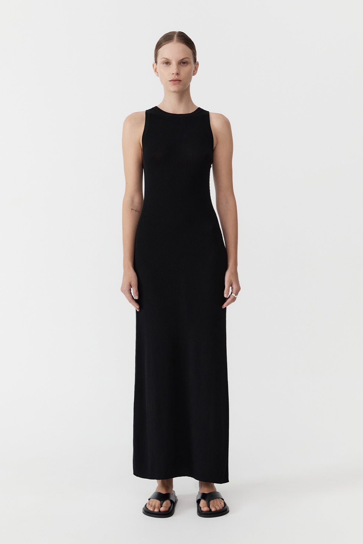 Stitch Detail Dress - Black - 2