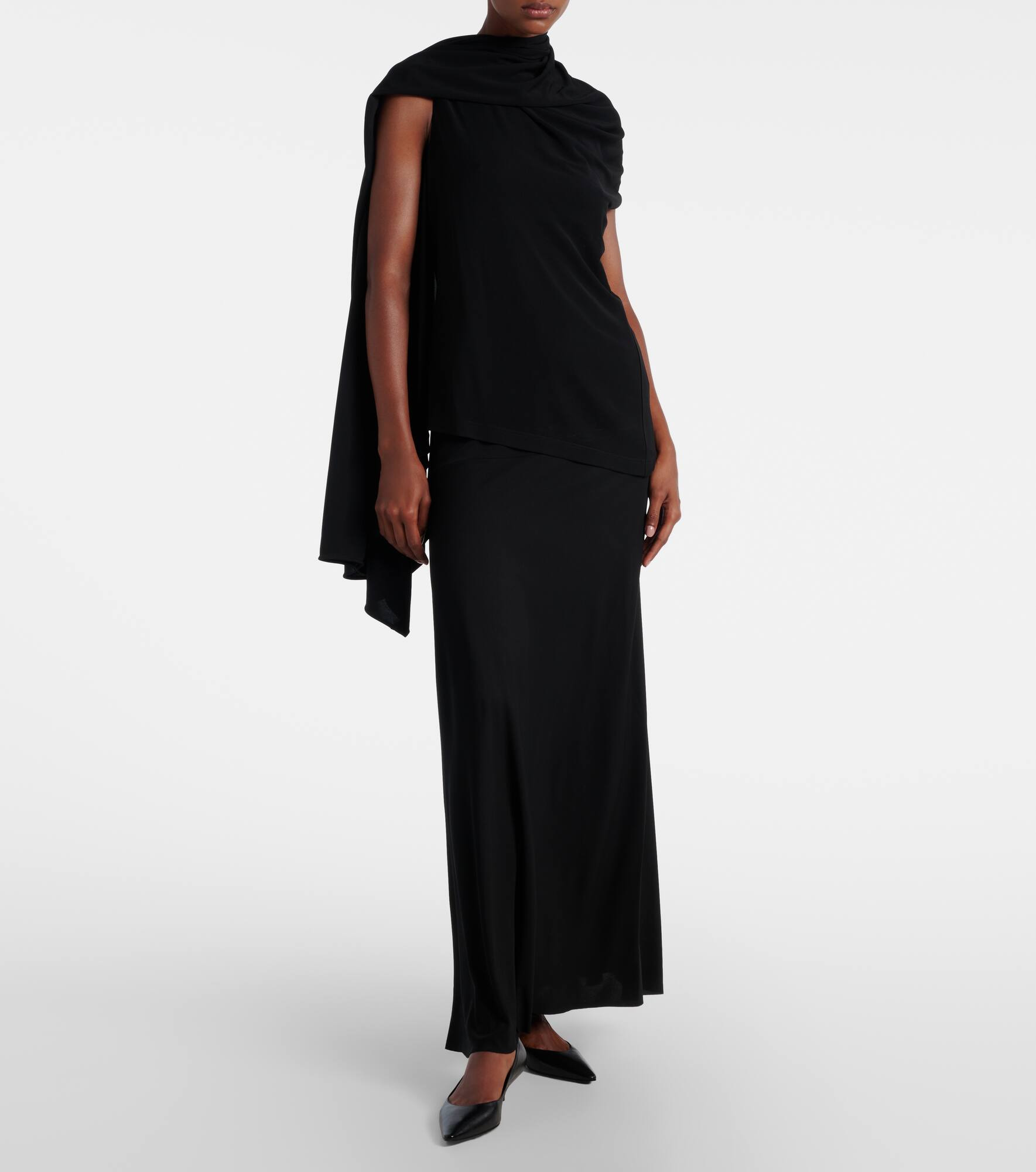 Isadra draped jersey top - 2