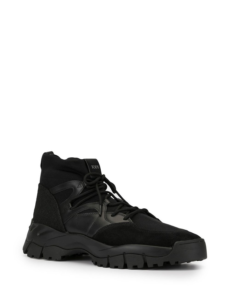 Tod's drawstring sock high-top sneakers outlook