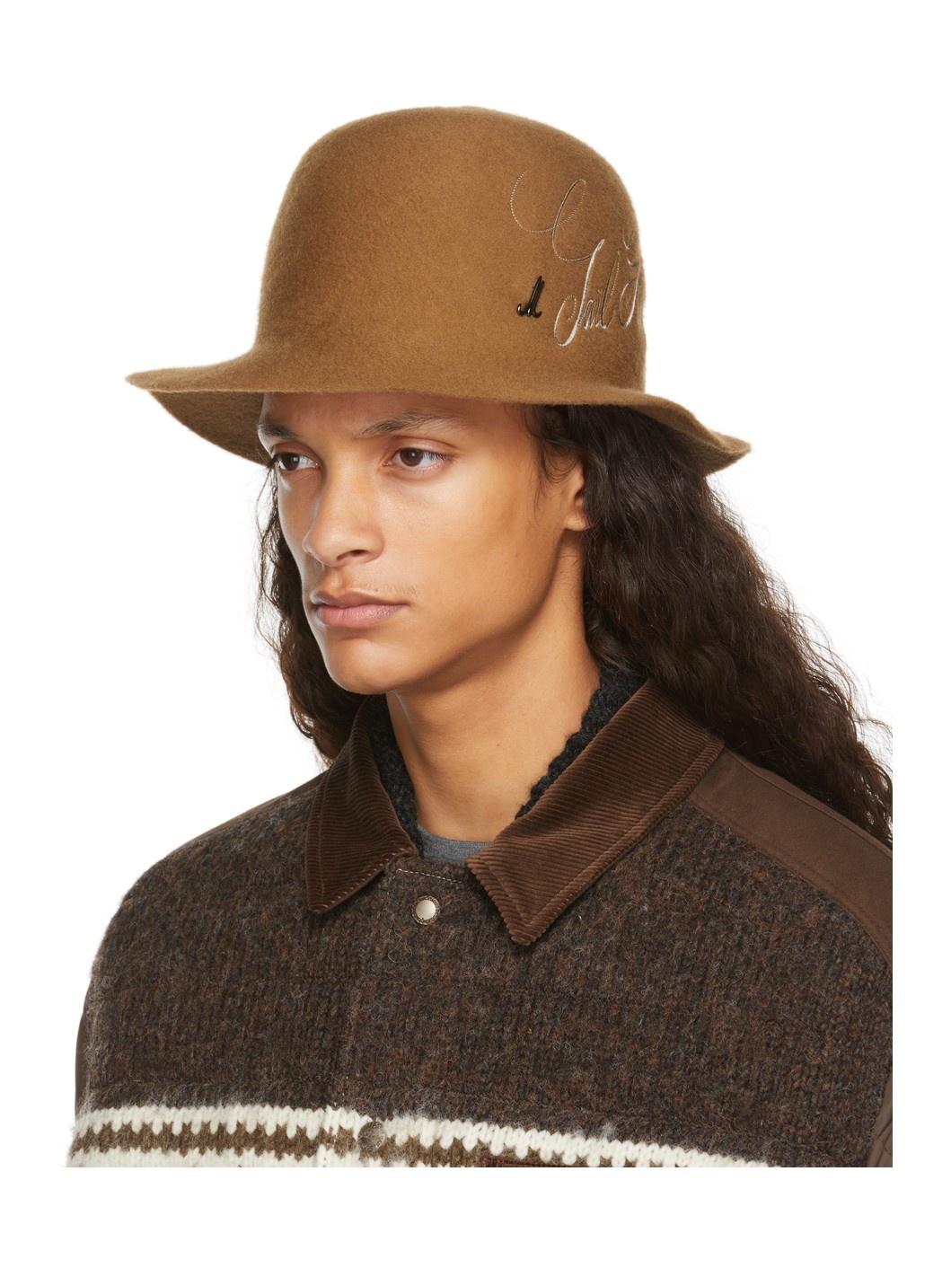 Beige Script Hat - 3