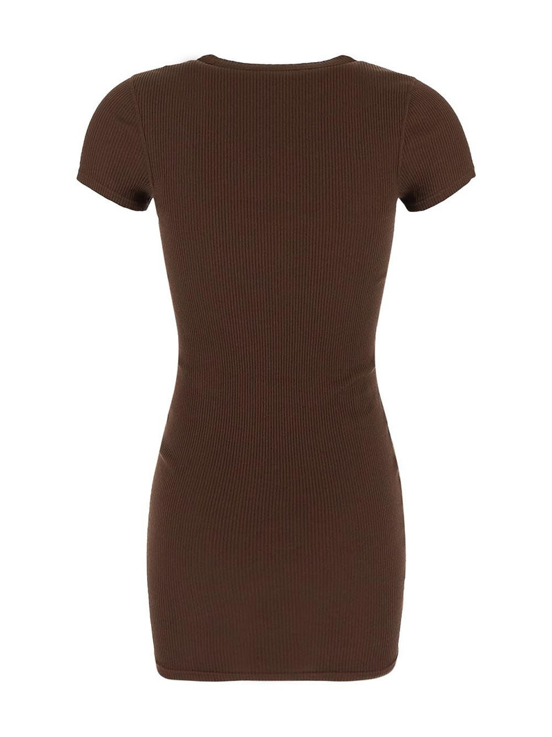 Alexander Wang Printed micro ribbed dress outlook