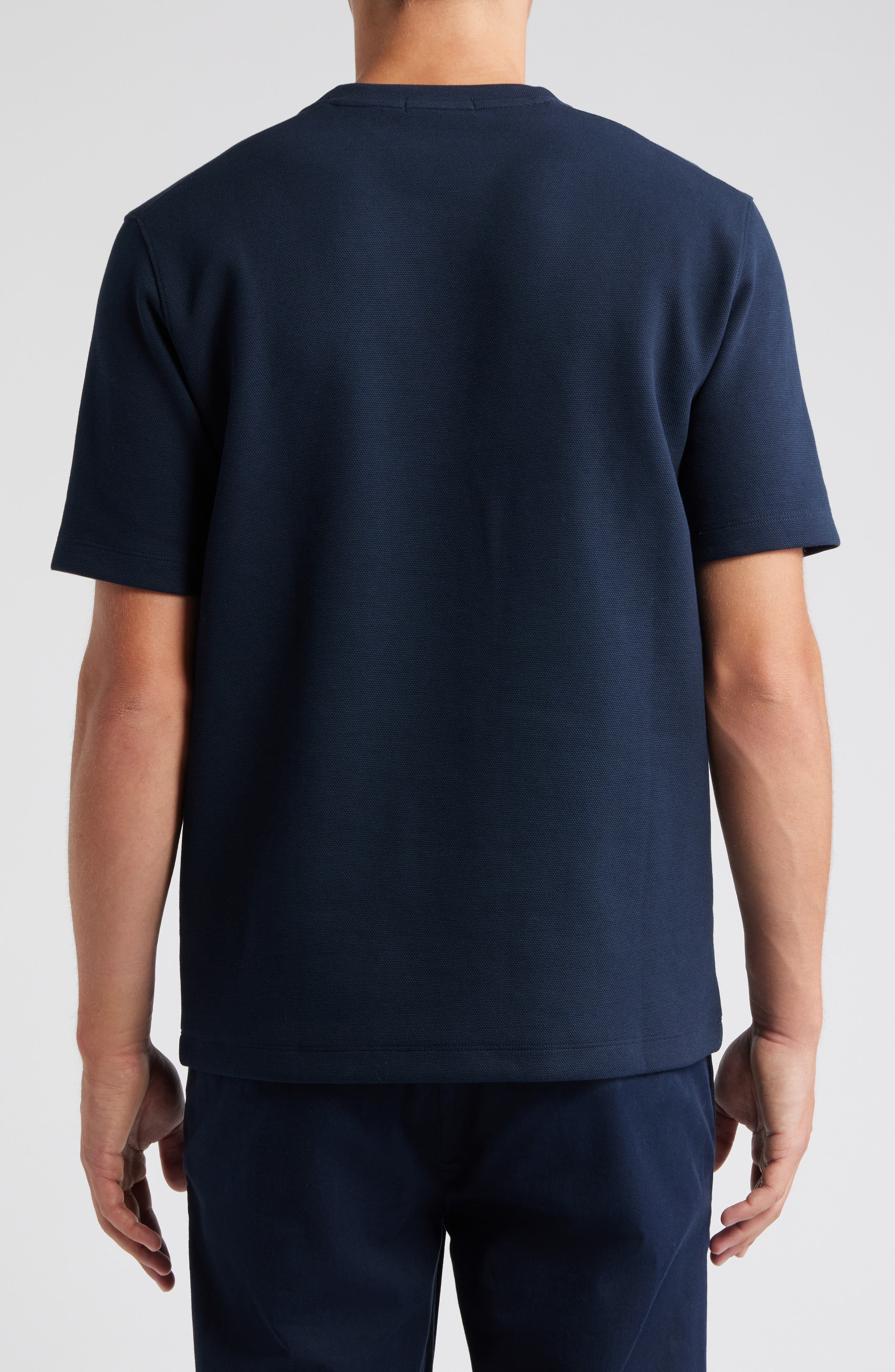 Theory Delroy Double Piqué Crewneck T-Shirt in Baltic at Nordstrom - 2