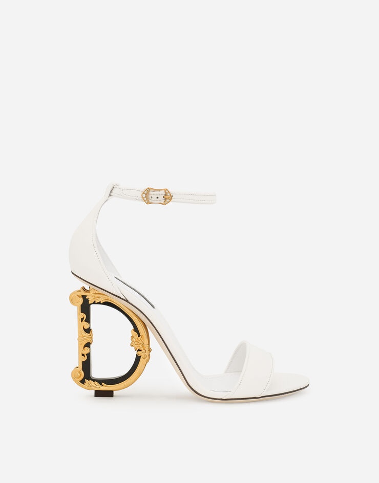 Nappa leather sandals with baroque DG detail - 1