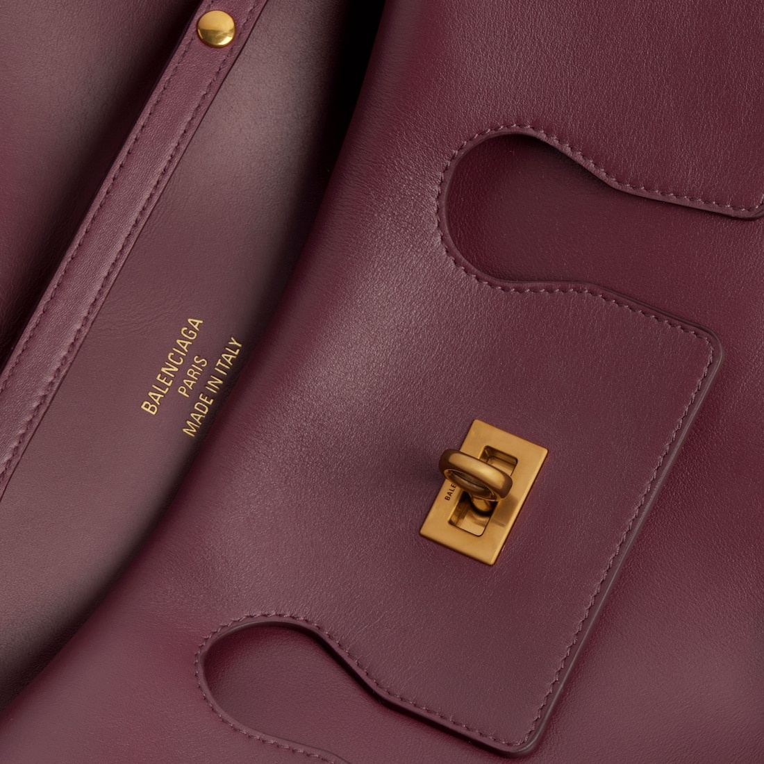 Women's Bel Air Small Clutch On Strap  in Burgundy - 6