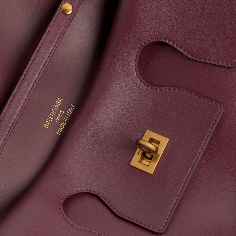 Women's Bel Air Small Clutch On Strap  in Burgundy 6