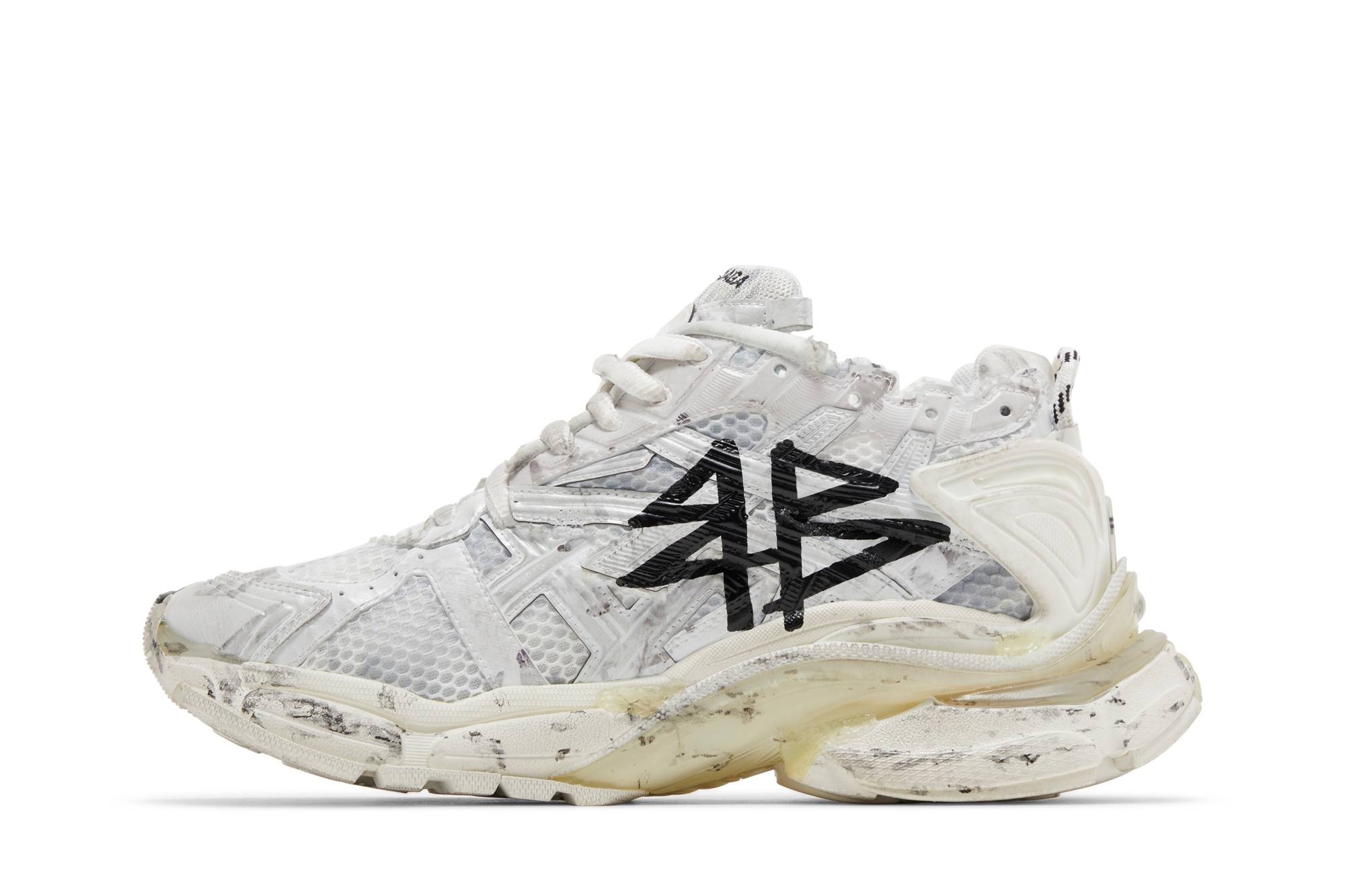 Balenciaga Runner Sneaker 'Graffiti - White Black' - 3