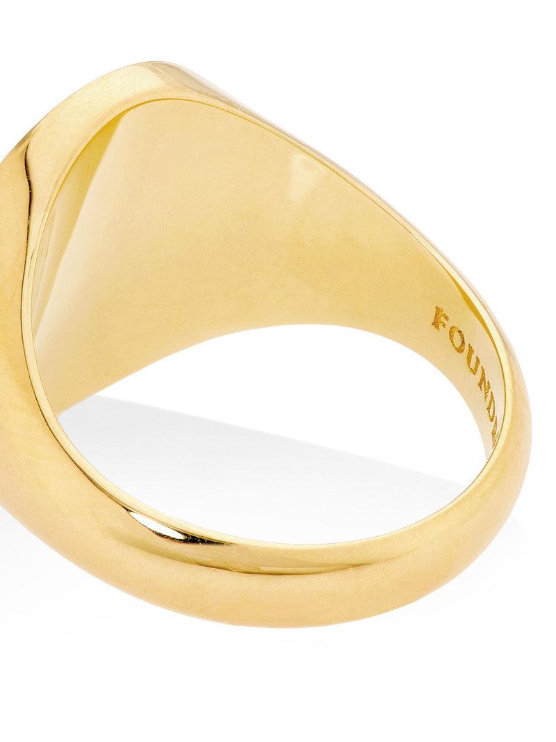 Women's Reverie: The Path To Joy 18K Yellow Gold & 0.034 TCW Diamond Signet Ring - Yellow Gold 4