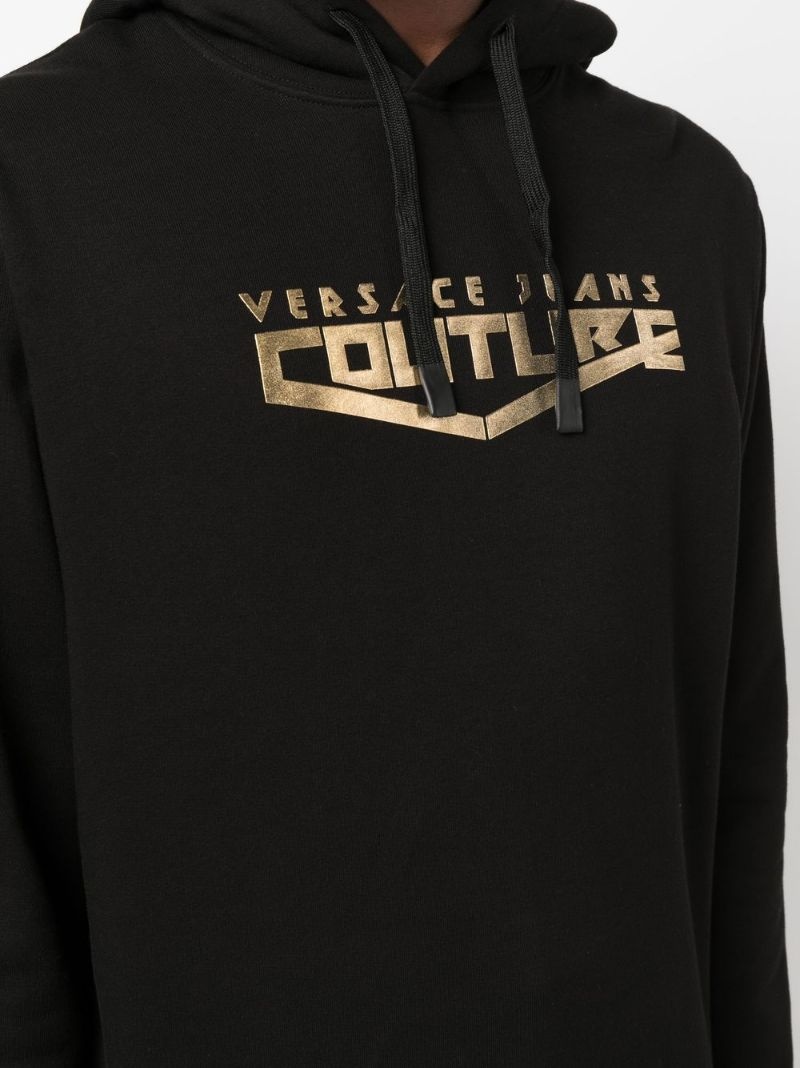 logo-print pullover hoodie - 7