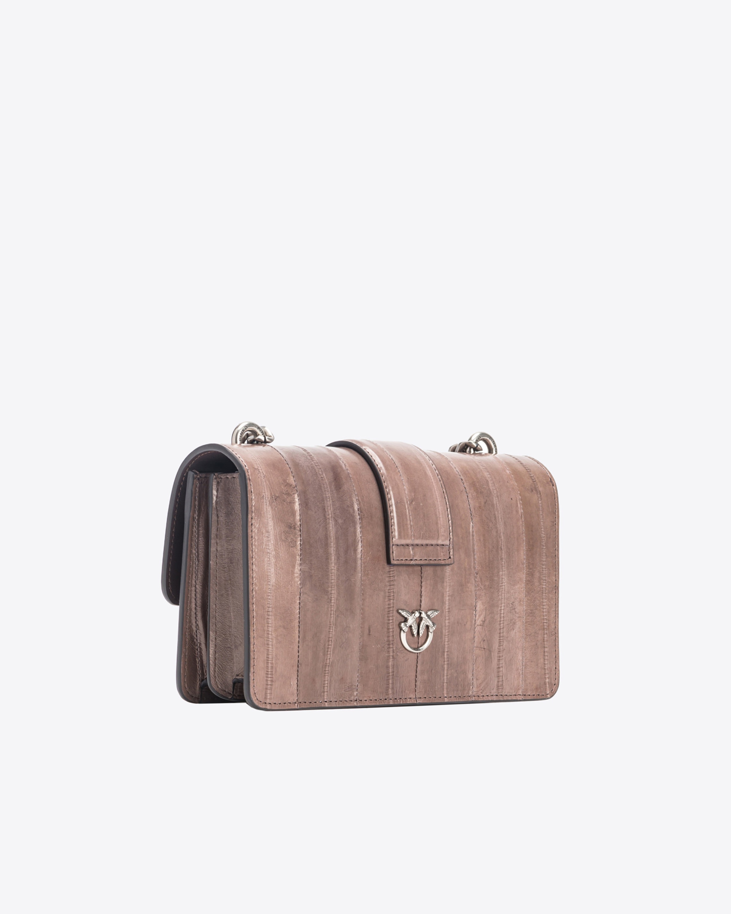 PINKO GALLERIA MINI LOVE BAG ONE IN EEL SKIN - 2