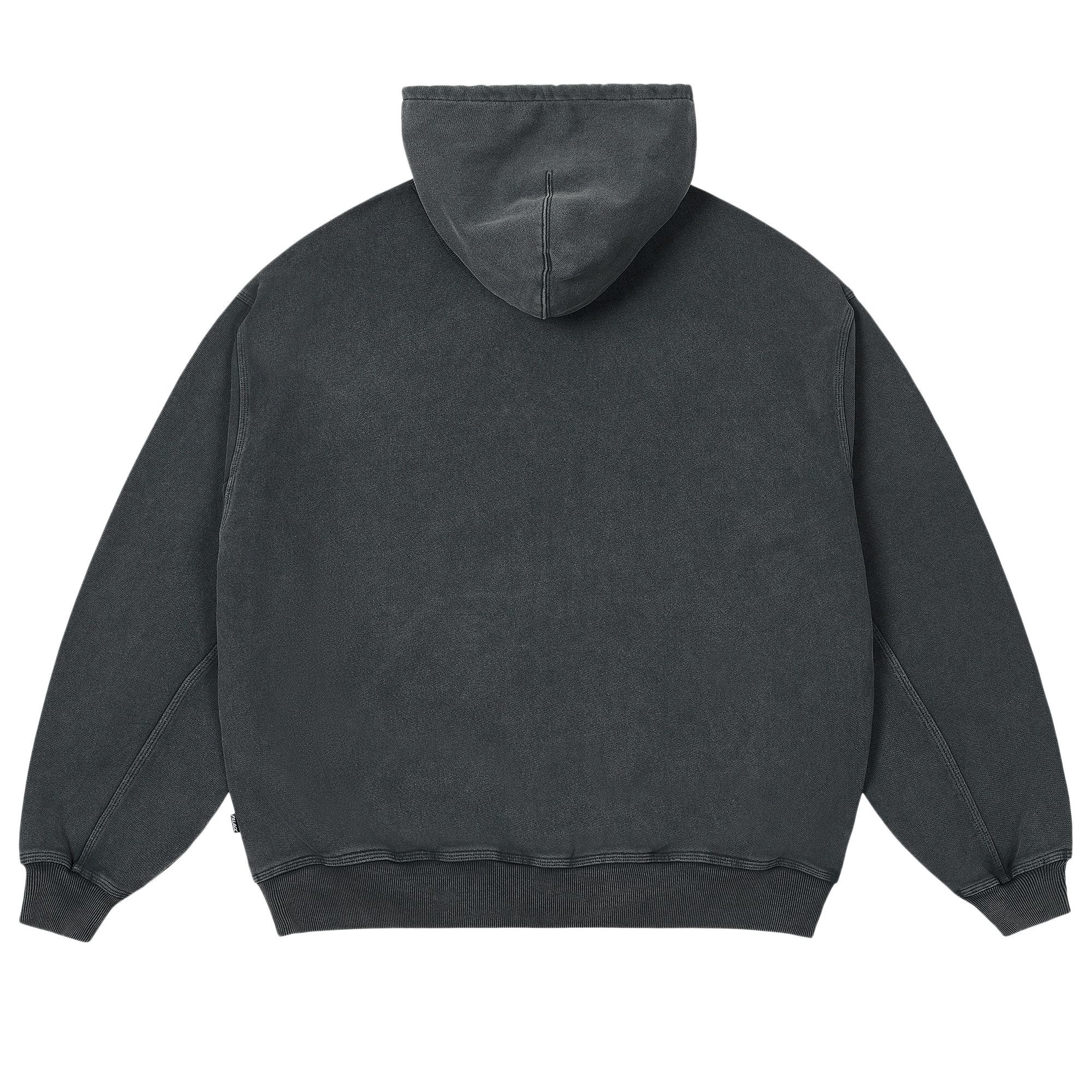 Palace Triple Stitch Zip Hood 'Pigment Black' - 2