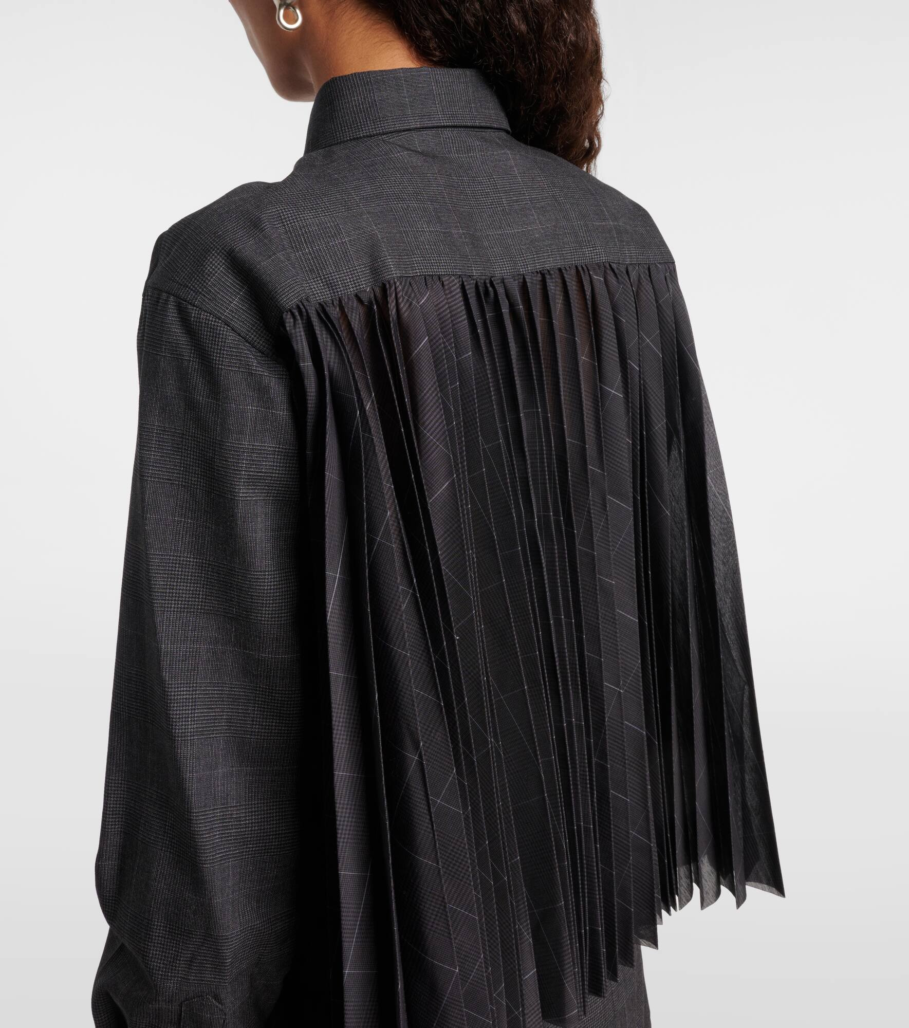 Prince of Wales check wool shirt - 6