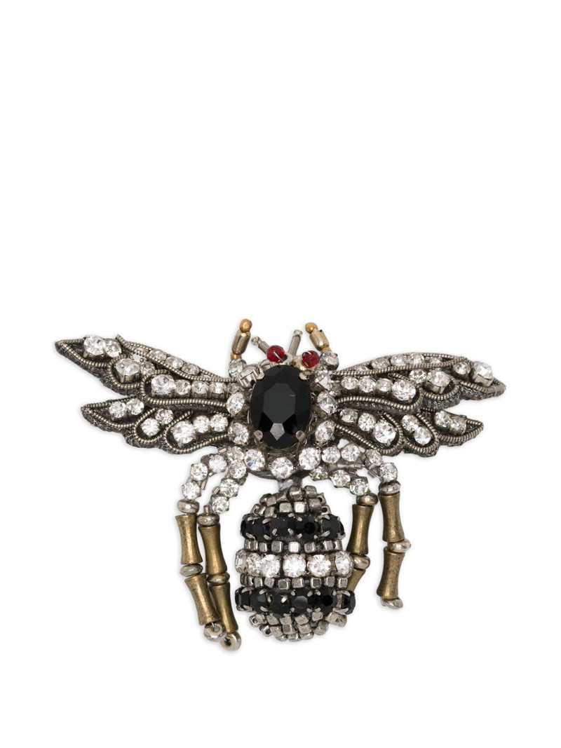 insect-motif embellished brooch 1