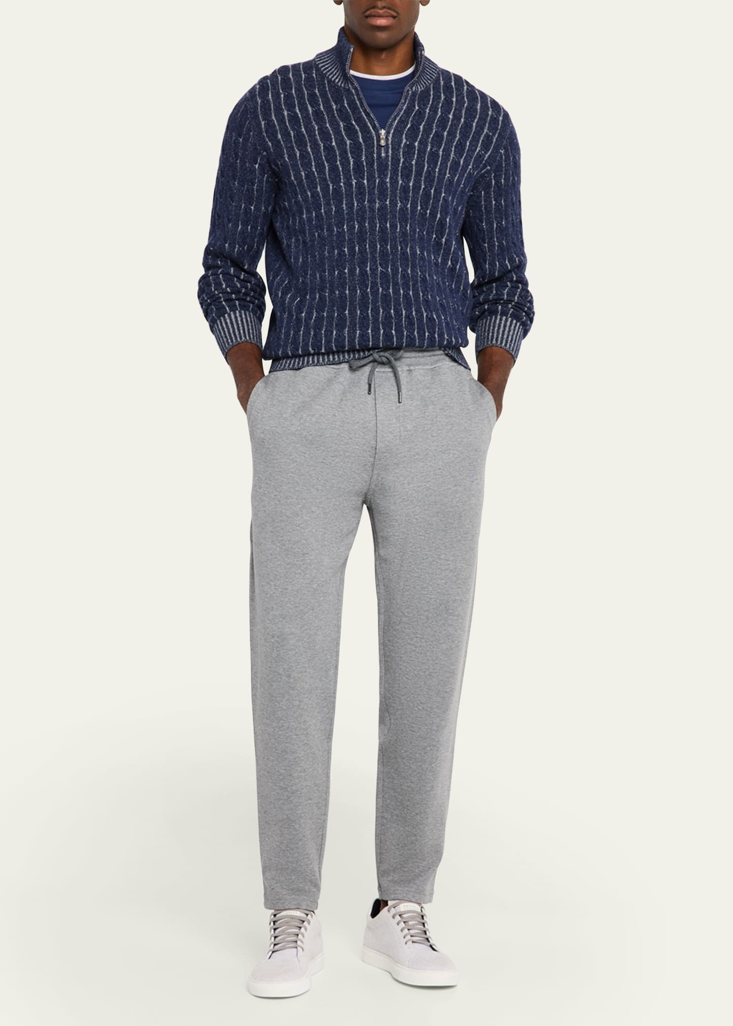 Men's Tapered-Leg Drawstring Sweatpants - 2