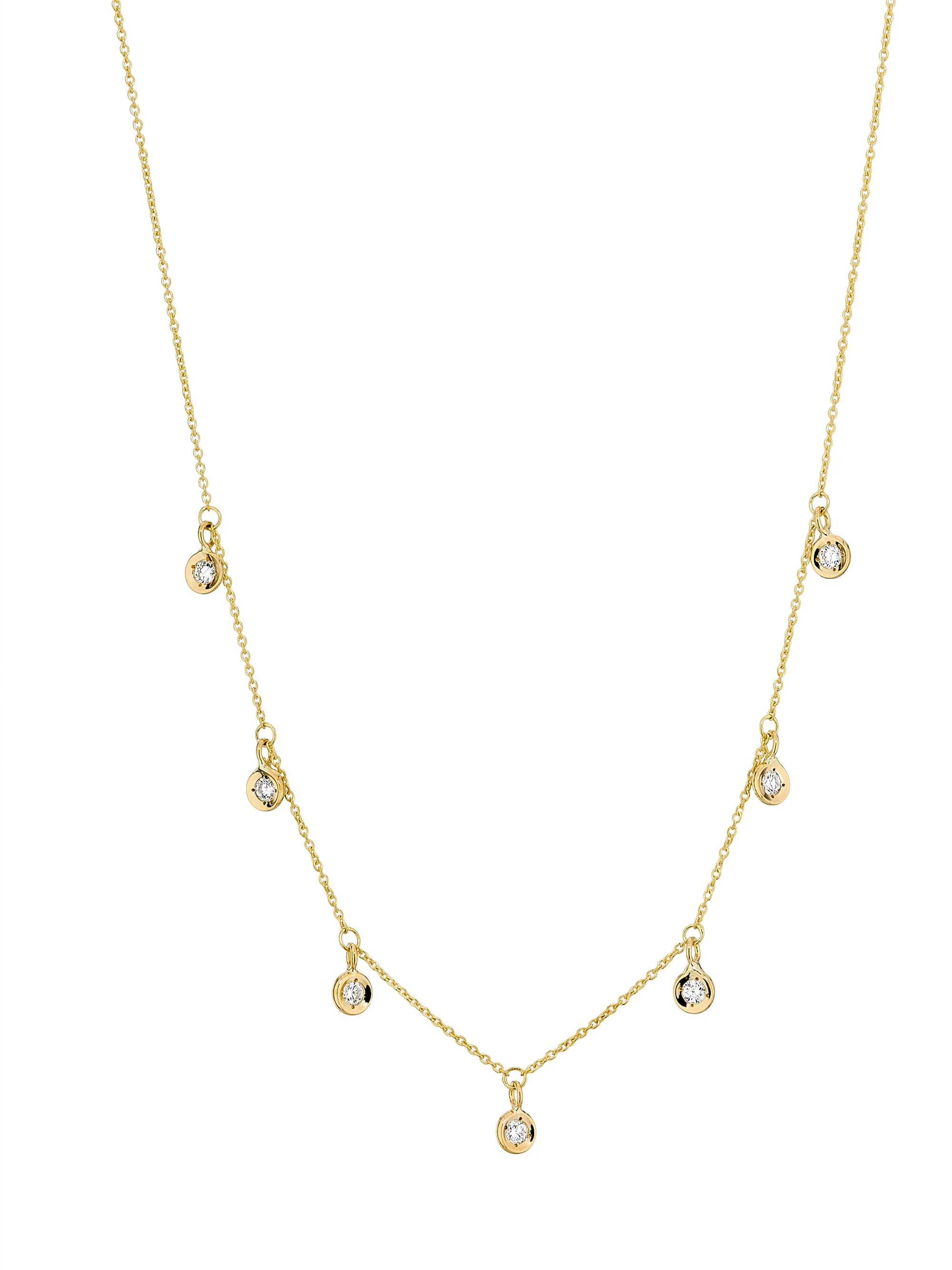 Women's Tiny Treasures 18K White Gold & 0.33 TCW Diamond Necklace - Yellow Gold - 1