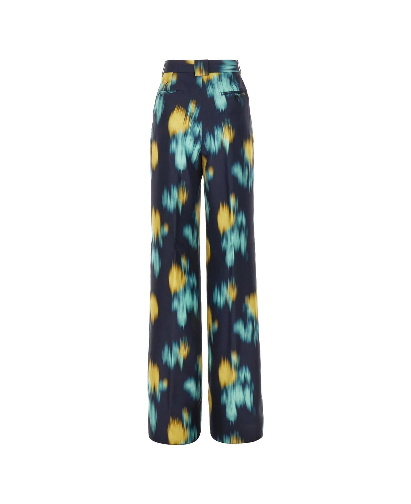 Motif Printed Straight Leg Pants - 2