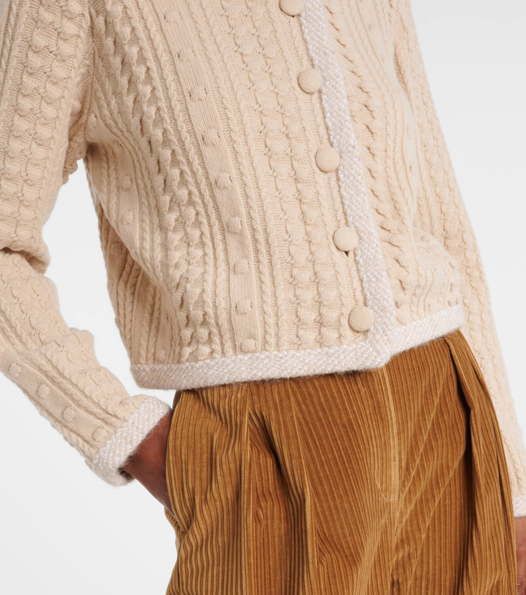 Stef wool-blend cardigan - 5