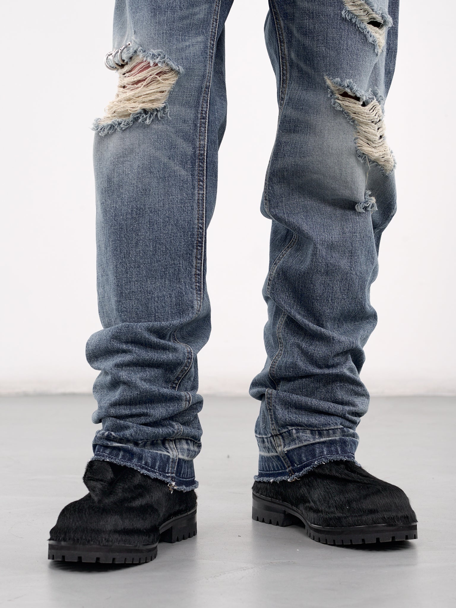 Distressed Denim Trousers - 5