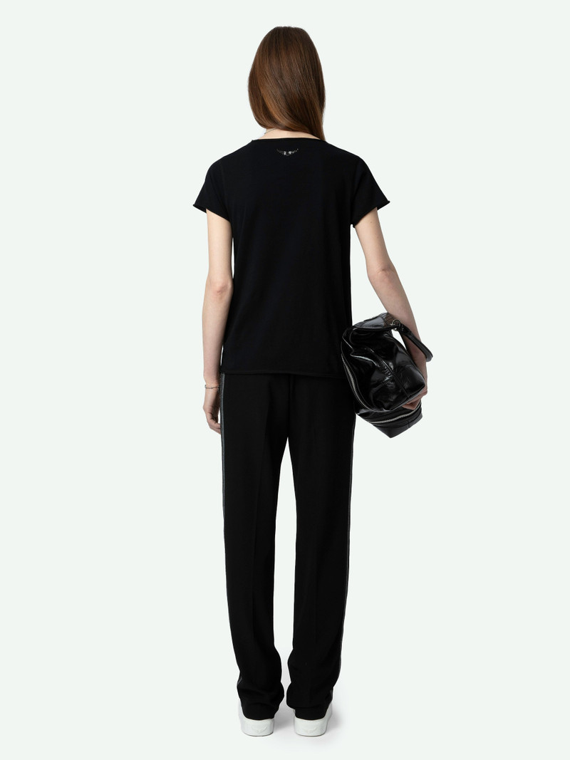 Zadig & Voltaire Tuni Diamante Wings Henley T-shirt outlook