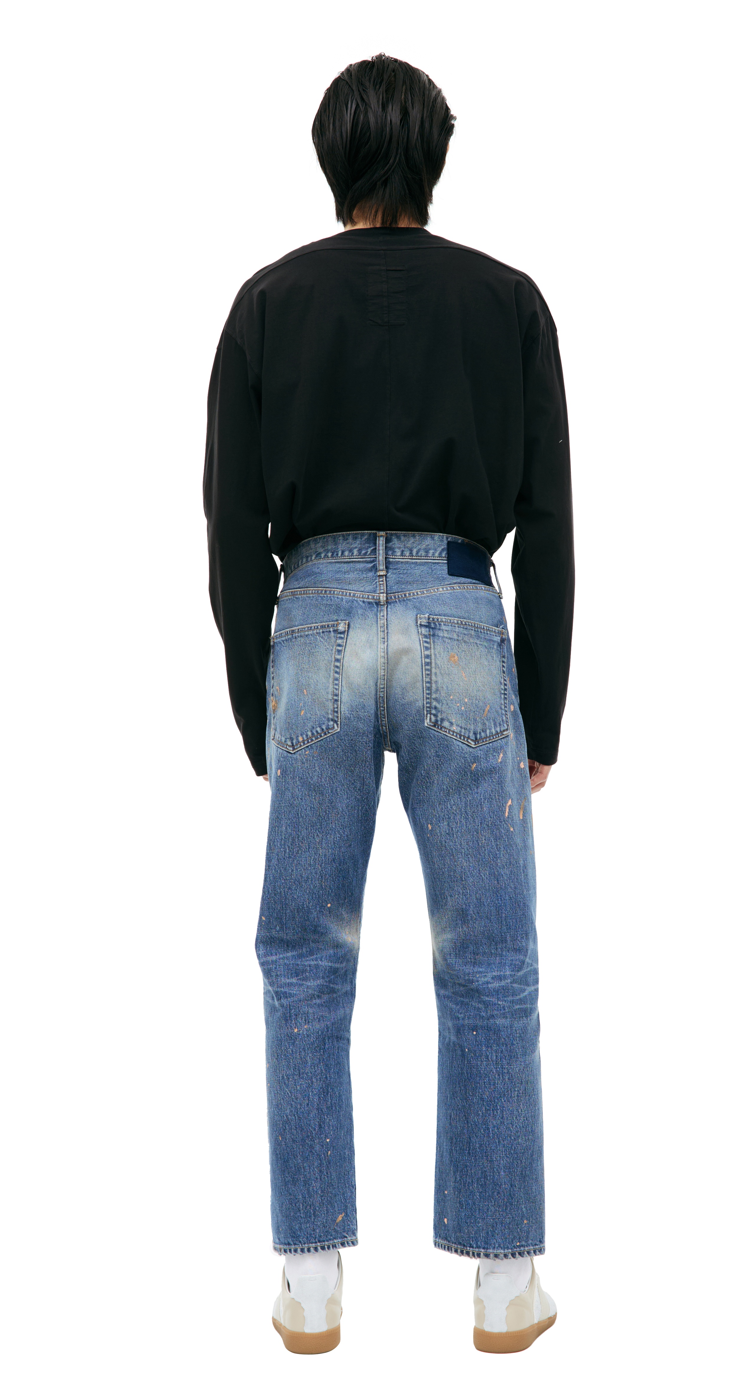 BLUE PAINT EFFECT JEANS - 3