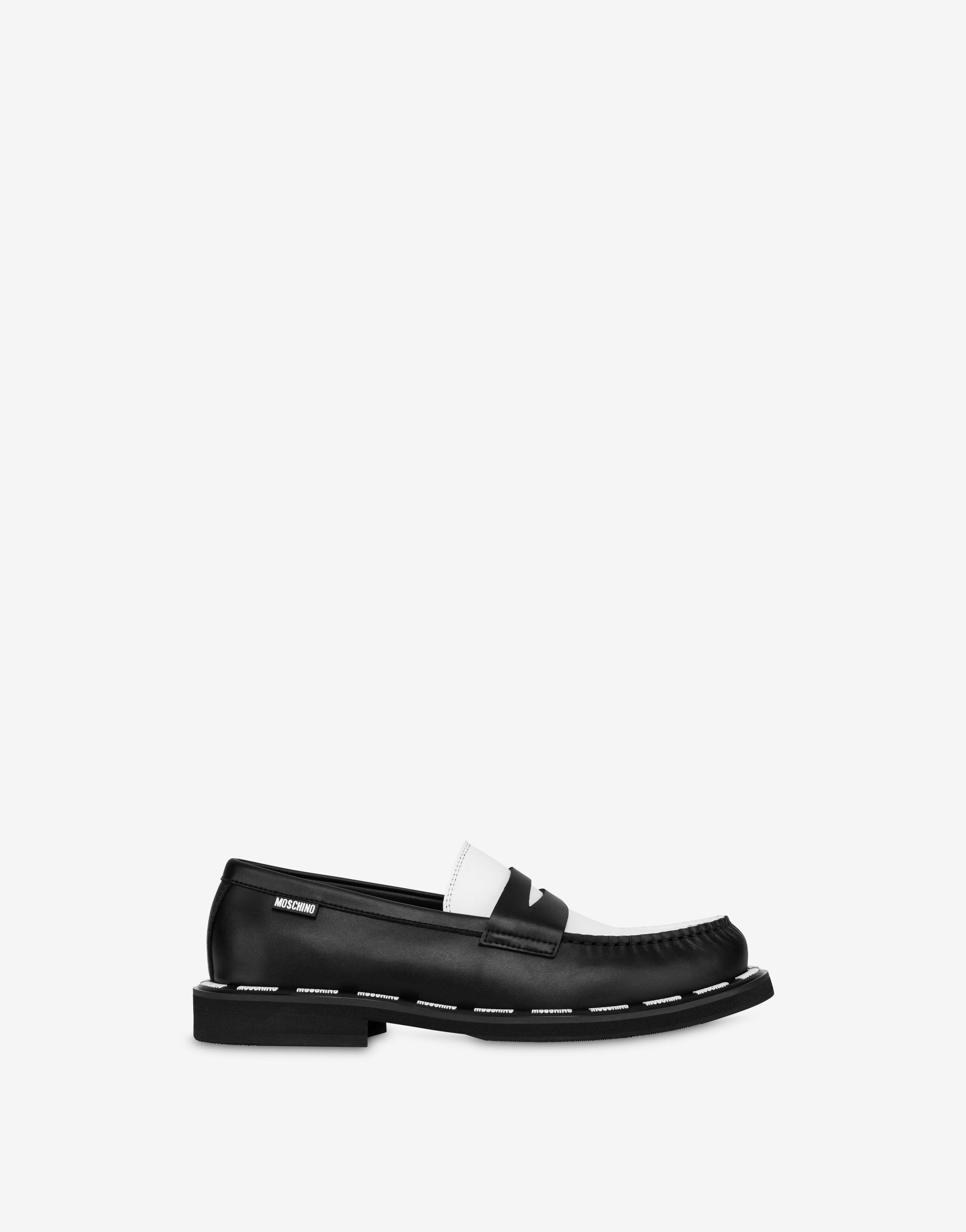 MOSCHINO LABEL LOAFERS - 2