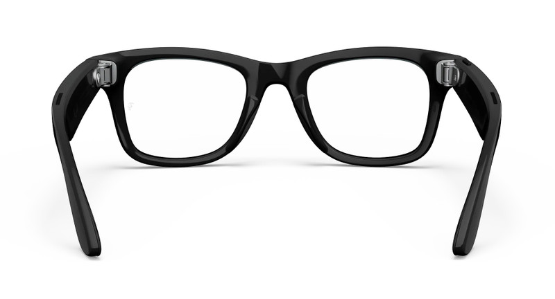 Ray-Ban Meta Wayfarer (Gen 1), Shiny Black / Clear, Standard 4
