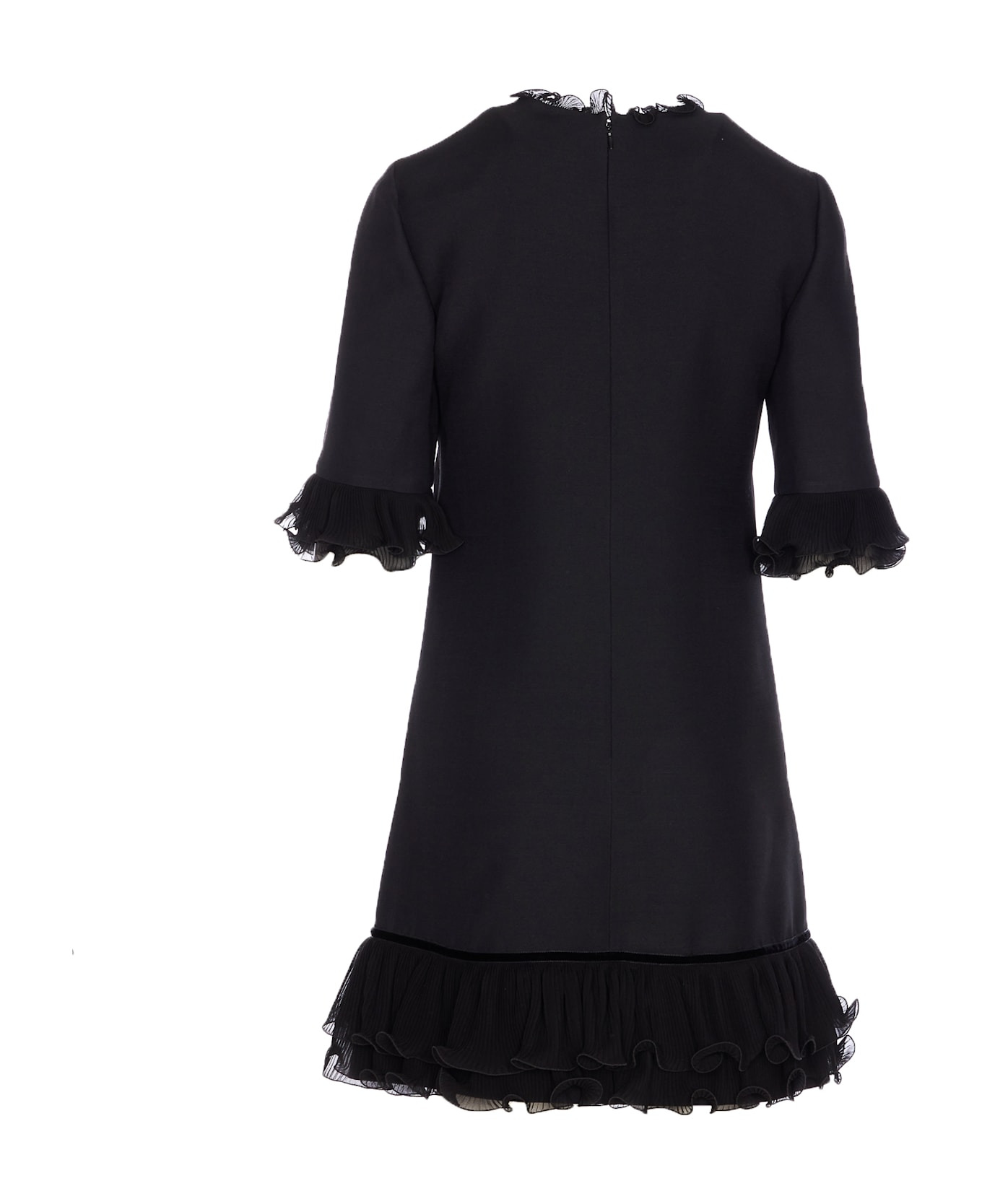 Solid Crepe Couture Dress - 2