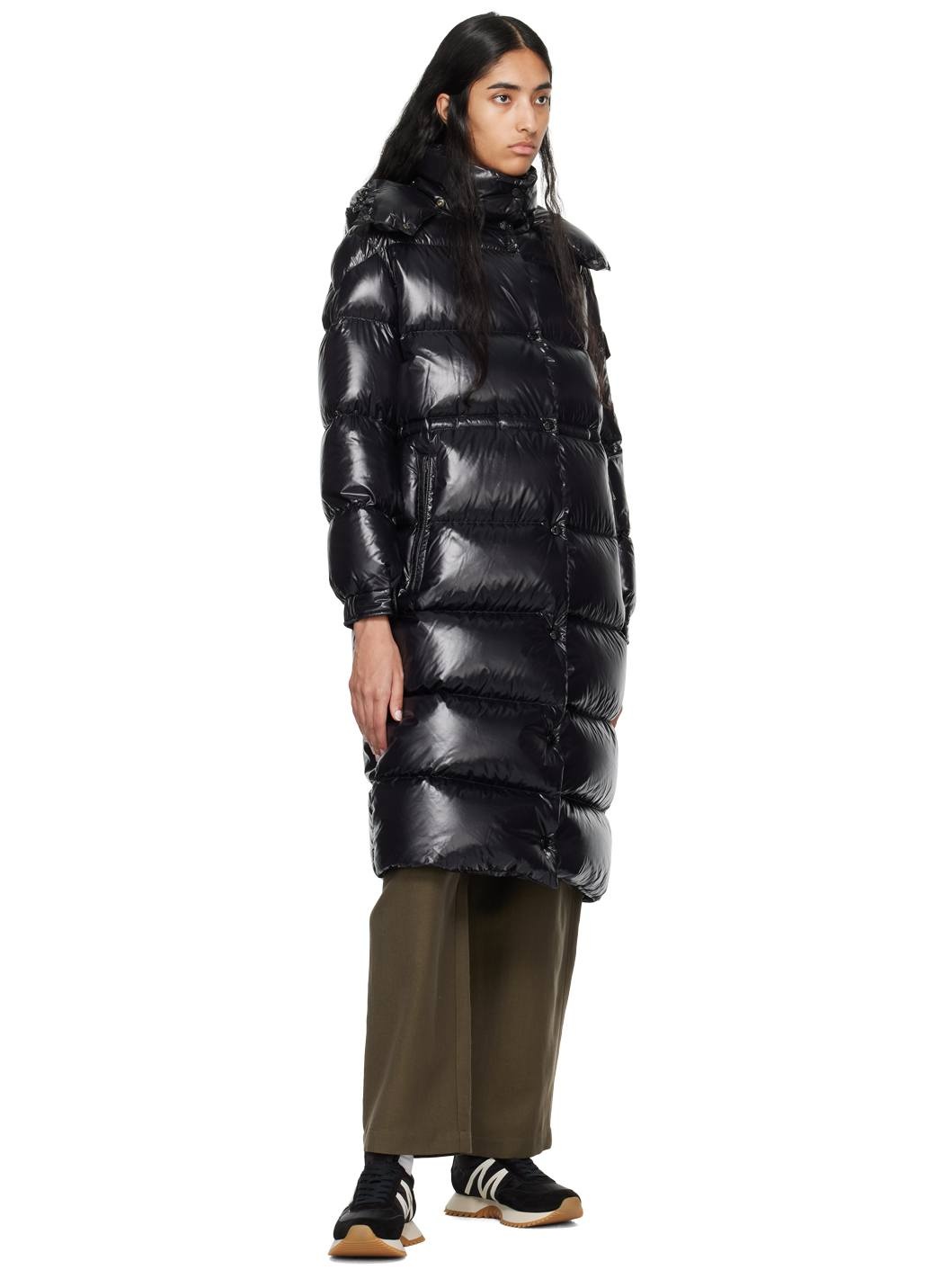 Black Cavettaz Down Coat - 5