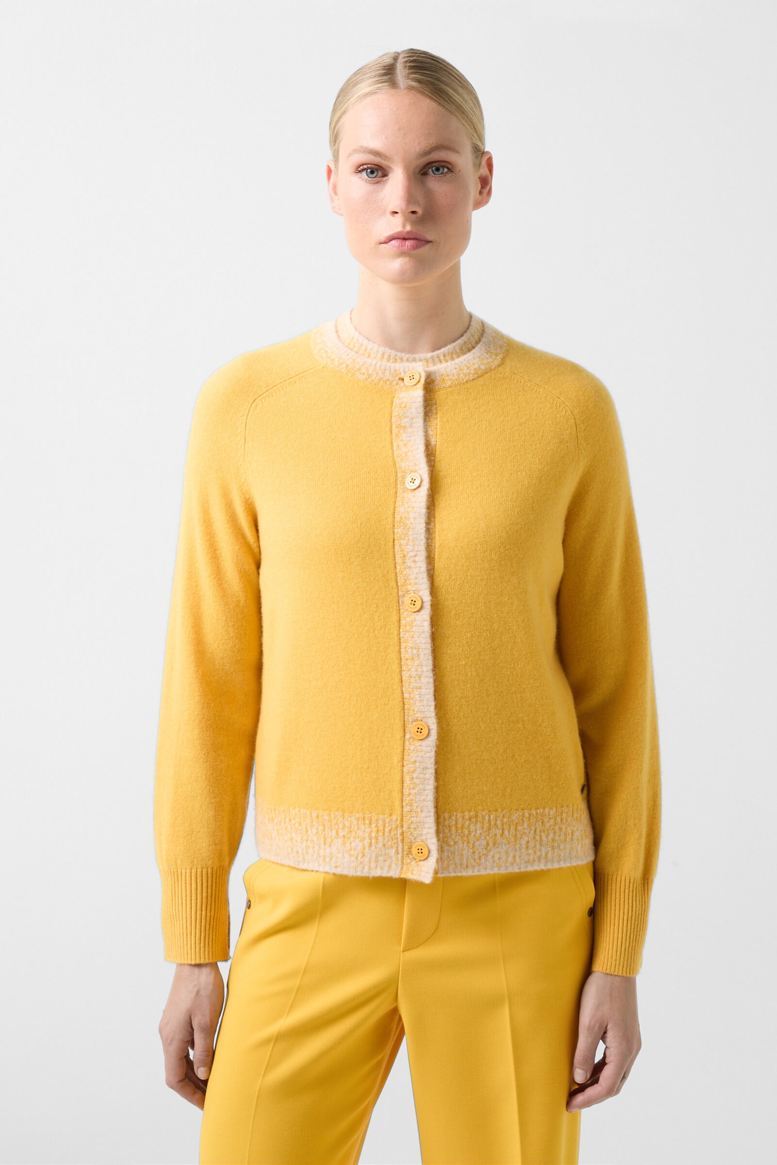 Lauren knit jacket in Mustard yellow - 2