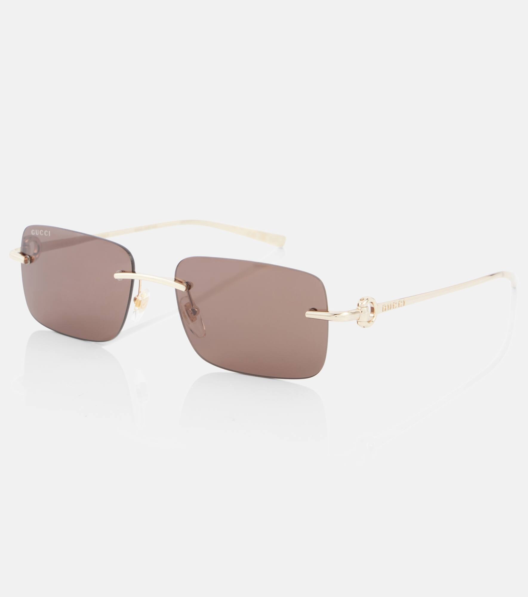 Horsebit rectangular sunglasses - 4