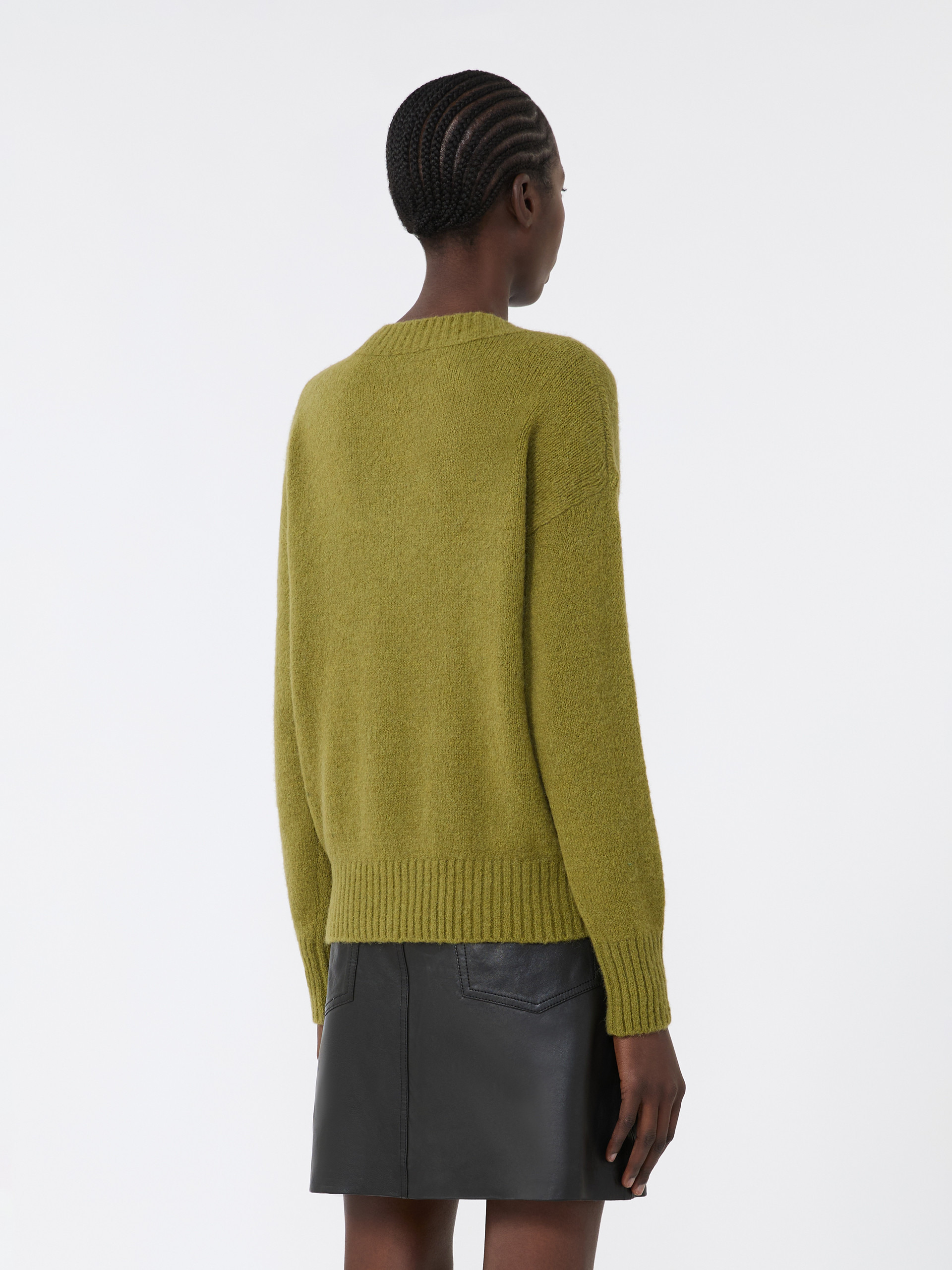 VISITA Alpaca and cotton V-neck jumper - 4