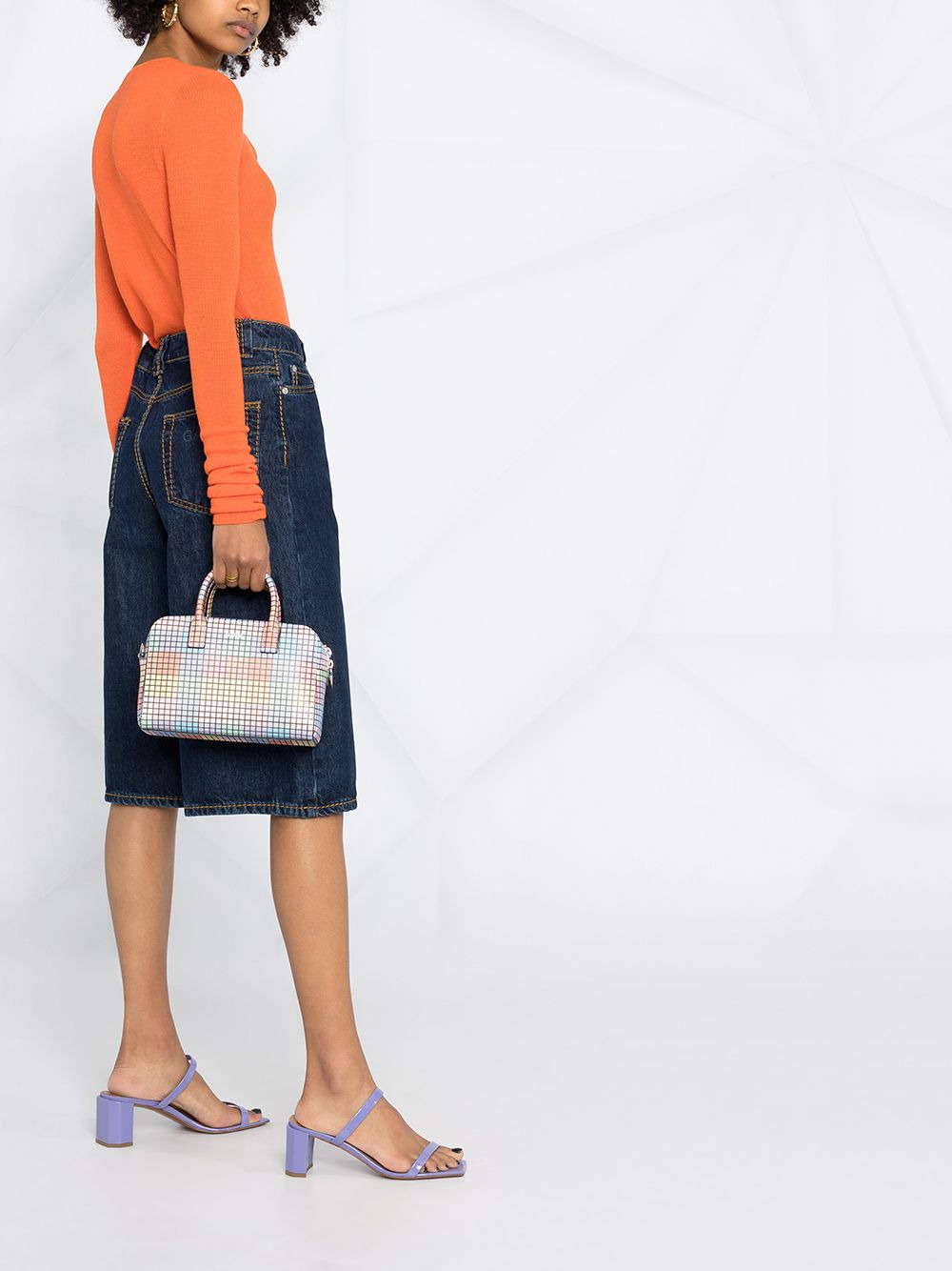 lace-up merino top - 4