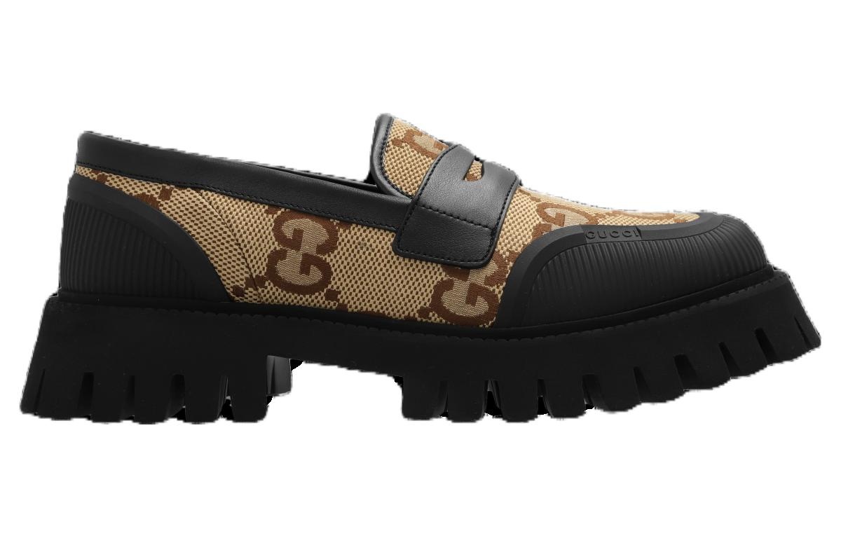 Gucci Novo GG Jacquard Chunky Loafer 'Black Camel' 739776-UKOF0-2590 - 5