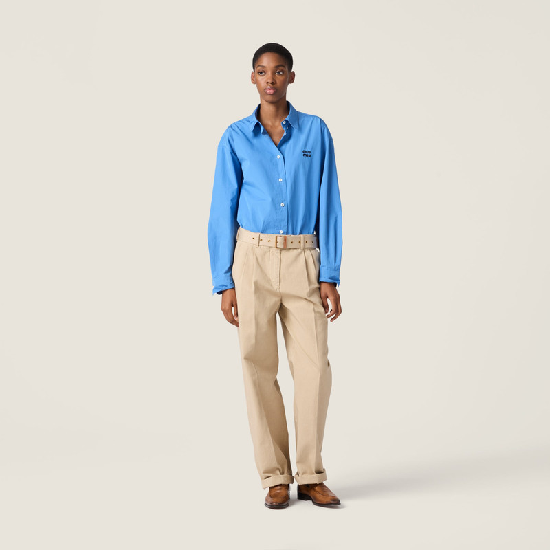 Miu Miu Old gabardine pants outlook