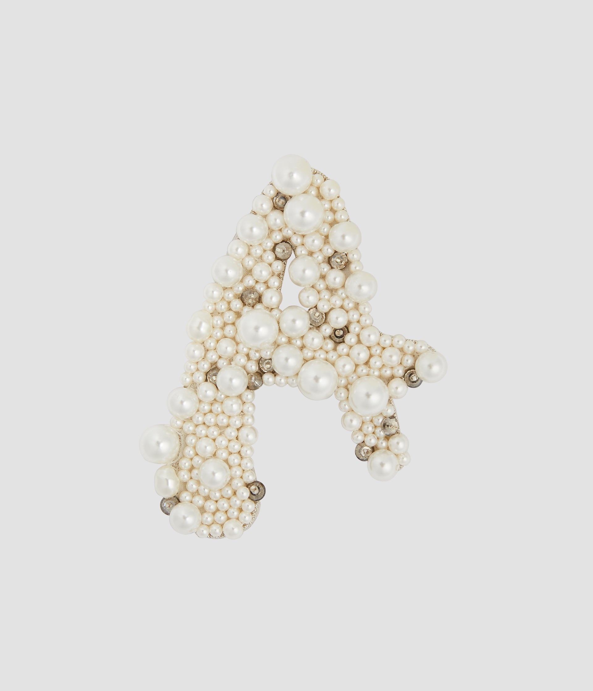 PEARL ALPHABET BROOCH A - 1