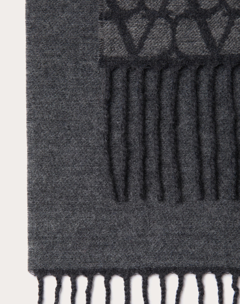 Valentino TOILE ICONOGRAPHE WOOL AND CASHMERE SCARF outlook