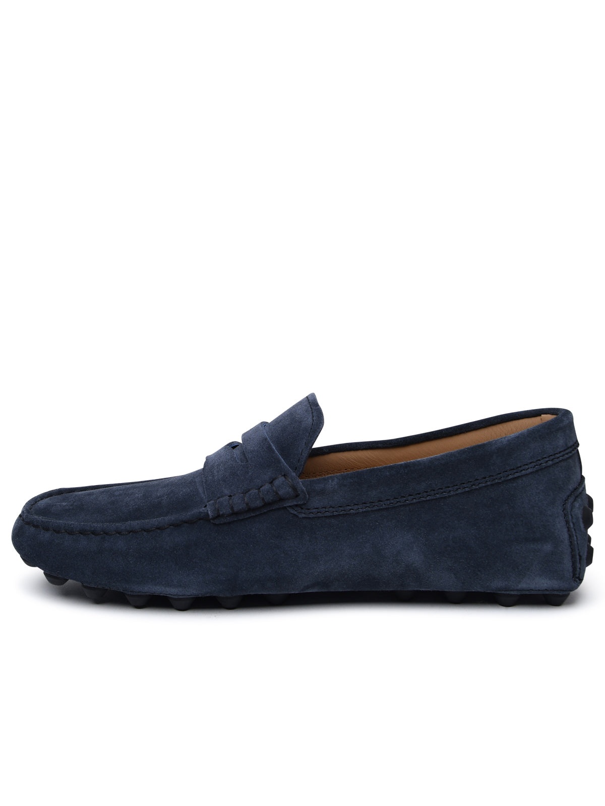 Tod's Man Blue Suede Bubble Loafers - 3